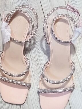 (36-4872) Coutgo Women's Light Pink Sandals Sz  7.5